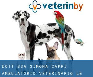 Dott. ssa Simona Capri - Ambulatorio veterinario 